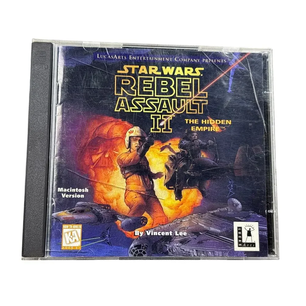 Star Wars Rebel Assault 2 The Hidden Empire Computer Game Macintosh CD ROM